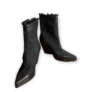 jeffrey campbell black denim boots